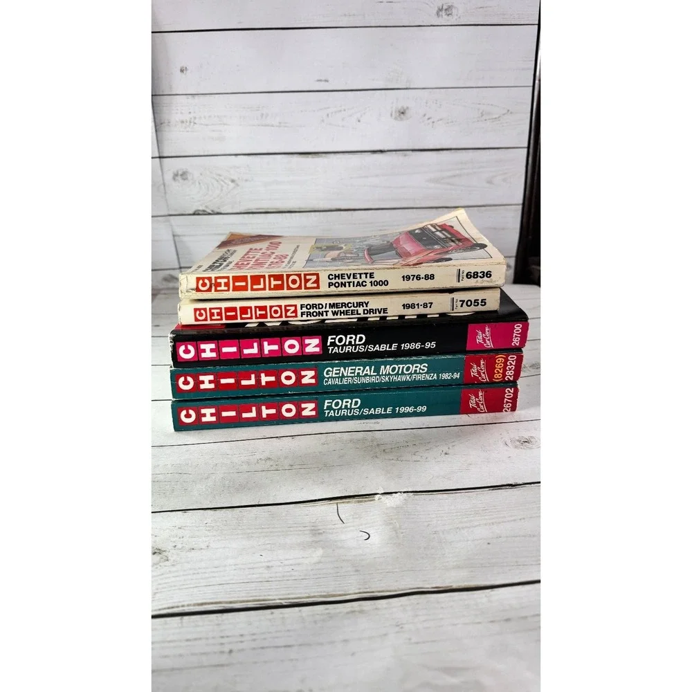 Chilton Repair Manual Lot 5 Books Ford GM Chevy Pontiac Mercury Vintage Auto